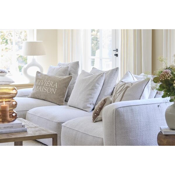 RIVIÈRA MAISON Rivièra Maison RM Bouclé Pillow 60x60 cm – Luxe Sierkussen incl. Verenvulling