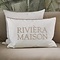 RIVIÈRA MAISON Rivièra Maison Samone Kissen 65x45 cm – Elegantes Deko-Kissen Weiß