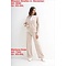 ESVIVID Blouson Jacke Champagne mit Ecru Streifen – Edle Damenjacke – Gr. XS bis XXL
