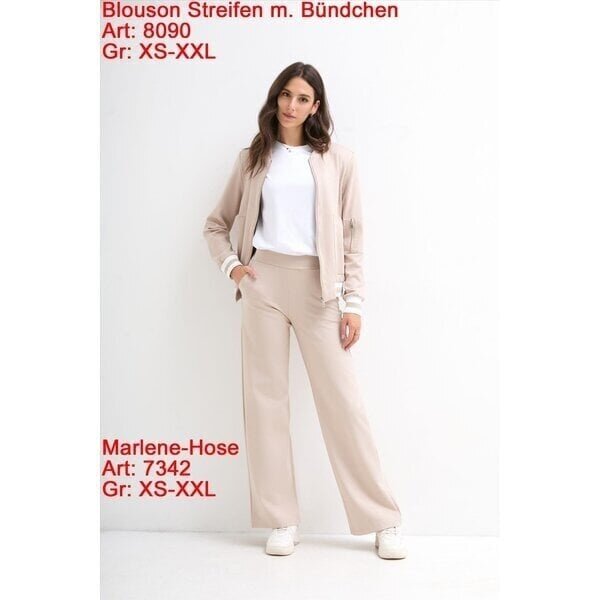 ESVIVID Marlene Broek Wollweiss/Ecru – Wijde Stretch Pantalon – Maat XS t/m XXL