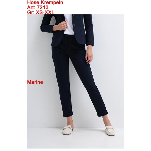 ESVIVID Pantalon UNI à Revers Beige – Notre Best-seller Stretch – Tailles XS à XXL