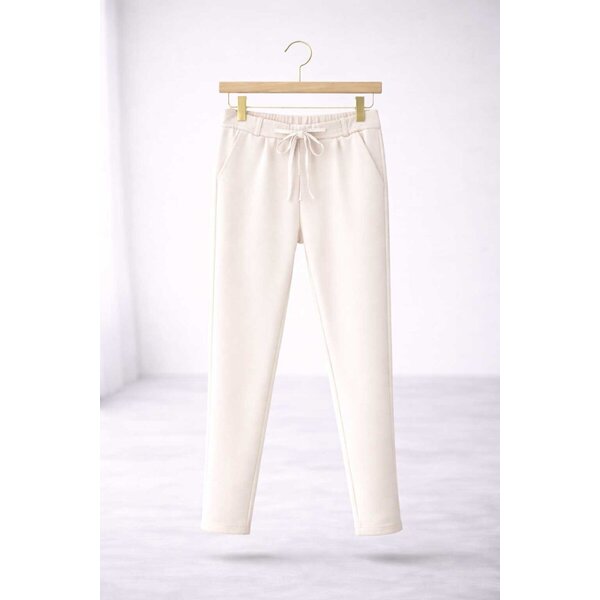 ESVIVID Chino Hose Uni Wollweiß – Bequeme Stretch-Chino – Gr. XS bis XXL