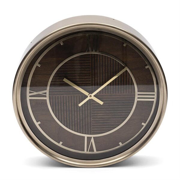 RIVIÈRA MAISON Rivièra Maison Sebastiaan Wanduhr – Klassische Wanduhr aus Mangoholz – Ø 46 cm