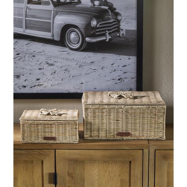 RIVIÈRA MAISON Rivièra Maison Rustic Rattan Bow Storage Box L – Exklusive Handgeflochtene Aufbewahrungsbox