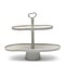 RIVIÈRA MAISON Rivièra Maison Etagere Harlem Weiß – Exklusive Aluminium Etagere – 45x22x48 cm