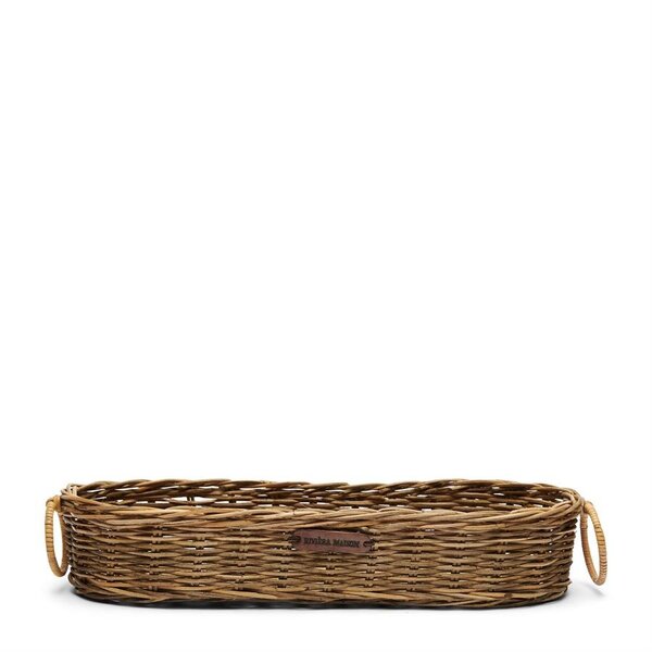 RIVIÈRA MAISON Rivièra Maison Rustic Rattan Fresh Baguette Basket – Luxe Handgevlochten Stokbroodmand – 40x14 cm