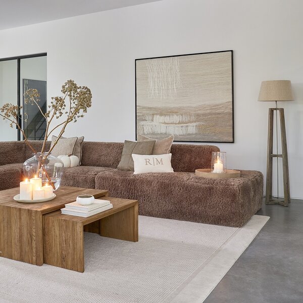RIVIÈRA MAISON Rivièra Maison RM Anglès Tablett – Exklusives Serviertablett aus Mangoholz – Ø 50 cm