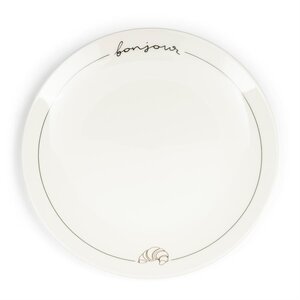 Rivièra Maison Assiette à Déjeuner Bonjour – Ø 20,5 cm