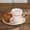 RIVIÈRA MAISON Rivièra Maison Assiette à Déjeuner Bonjour – Assiette de Luxe en Porcelaine – Ø 20,5 cm