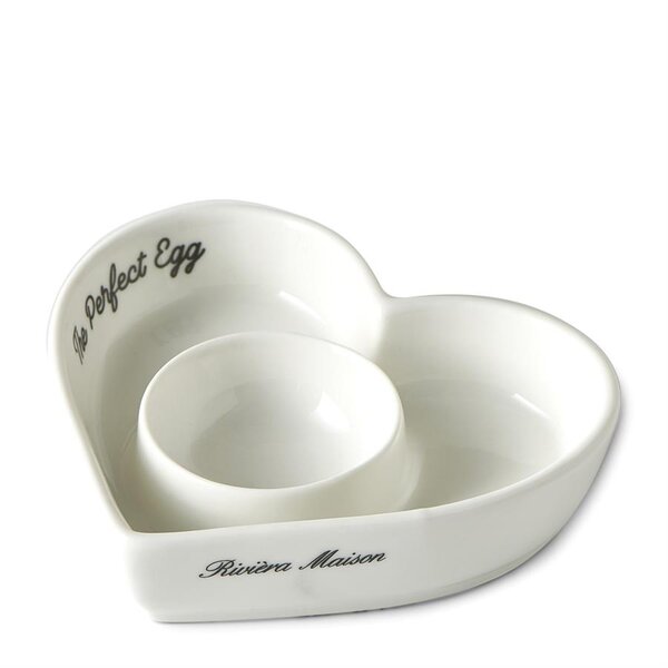 RIVIÈRA MAISON Rivièra Maison Coquetier The Perfect Heart – Coquetier de Luxe en Porcelaine