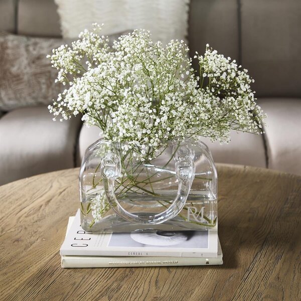 RIVIÈRA MAISON Rivièra Maison Paris Bag Vase – Exklusive Glastasche-Vase – 25x12x17 cm