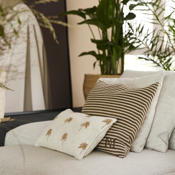 RIVIÈRA MAISON Rivièra Maison RM Linea Pillow – Luxe Gestreept Sierkussen inclusief Binnenkussen – 50x50 cm