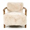 RIVIÈRA MAISON Rivièra Maison Glenn Armchair Cloud Fur – Exklusiver Teddy-Lounge-Sessel mit Eschenholz – 72x73x76.5 cm