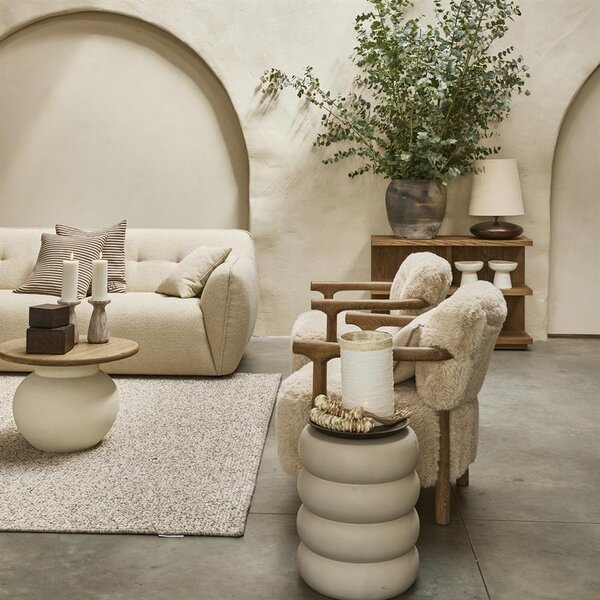 RIVIÈRA MAISON Rivièra Maison Glenn Armchair Cloud Fur – Exklusiver Teddy-Lounge-Sessel mit Eschenholz – 72x73x76.5 cm