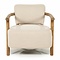 RIVIÈRA MAISON Rivièra Maison Glenn Armchair Herringbone Beige – Exklusiver Fischgrät-Lounge-Sessel mit Eschenholz – 72x73x76.5 cm