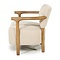 RIVIÈRA MAISON Rivièra Maison Glenn Armchair Herringbone Beige – Exklusiver Fischgrät-Lounge-Sessel mit Eschenholz – 72x73x76.5 cm