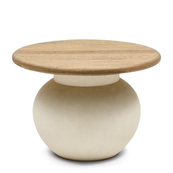 RIVIÈRA MAISON Rivièra Maison Cala Nova Coffee Table Dia 60 – Exklusiver Runder Eichenholz-Couchtisch – Ø 60 cm