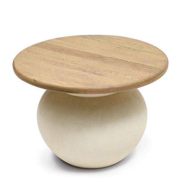 RIVIÈRA MAISON Rivièra Maison Cala Nova Coffee Table Dia 60 – Luxe Ronde Eikenhouten Salontafel – Ø 60 cm