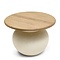 RIVIÈRA MAISON Rivièra Maison Table Basse Cala Nova Dia 60 – Table Basse Ronde de Luxe en Chêne – Ø 60 cm