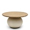 RIVIÈRA MAISON Rivièra Maison Cala Nova Coffee Table Dia 80 – Exklusiver Runder Eichenholz-Couchtisch – Ø 80 cm