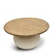 RIVIÈRA MAISON Rivièra Maison Cala Nova Coffee Table Dia 80 – Exklusiver Runder Eichenholz-Couchtisch – Ø 80 cm