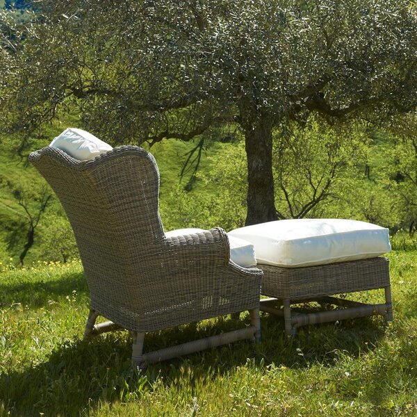 RIVIÈRA MAISON Rivièra Maison Nicolas Outdoor Footstool – Luxe Landelijke Buitenvoetenbank & Hocker – 65x65x50 cm
