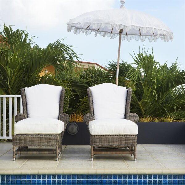RIVIÈRA MAISON Rivièra Maison Nicolas Outdoor Footstool – Exklusiver Luxus-Gartenhocker & Fußhocker – 65x65x50 cm