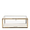 RIVIÈRA MAISON Rivièra Maison Tavant Display Box S – Exklusive Handgefertigte Glasschatulle mit Leinen – 29x20x11 cm