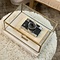 RIVIÈRA MAISON Rivièra Maison Tavant Display Box S – Exklusive Handgefertigte Glasschatulle mit Leinen – 29x20x11 cm
