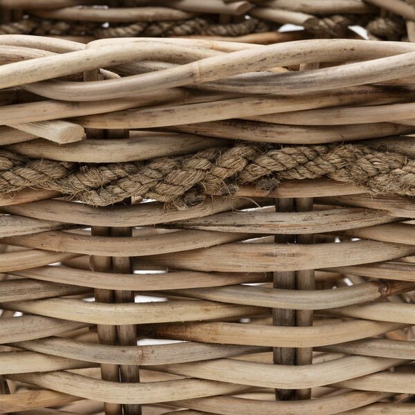 RIVIÈRA MAISON Rivièra Maison Fiuggo Planter 50x50 – Exklusiver Handgefertigter Rattan-Pflanzkübel – 50x50x50 cm