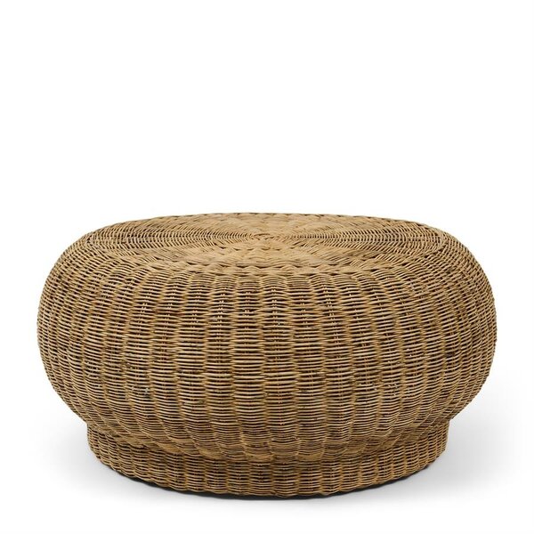 RIVIÈRA MAISON Rivièra Maison Table Basse Benoa – Table Basse Ronde en Rotin Tressé Main – Ø 80 cm