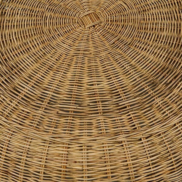 RIVIÈRA MAISON Rivièra Maison Benoa Coffee Table – Exklusiver Handgeflochtener Rattan-Couchtisch – Ø 80 cm