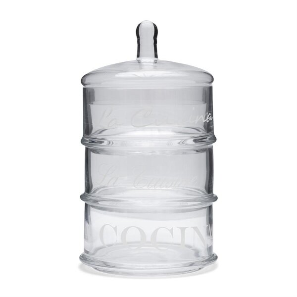 RIVIÈRA MAISON Rivièra Maison La Cucina Pot Mini – Exklusives Handgefertigtes 3-Stufiges Vorratsglas – Ø12x22,5 cm
