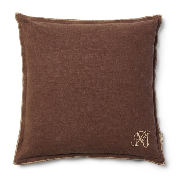 RIVIÈRA MAISON Rivièra Maison RM Lunee Pillow 50x50 – Exklusives Zierkissen Braun – 50x50 cm