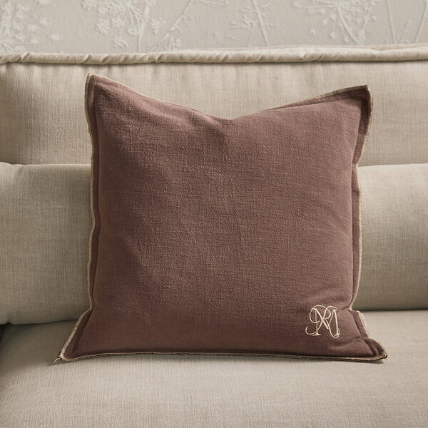 RIVIÈRA MAISON Rivièra Maison RM Lunee Pillow 50x50 – Luxe Sierkussen Bruin – 50x50 cm
