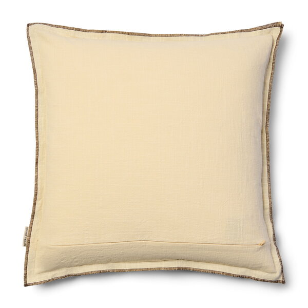 RIVIÈRA MAISON Rivièra Maison Coussin RM Lunee 50x50 – Coussin Décoratif de Luxe Marron – 50x50 cm