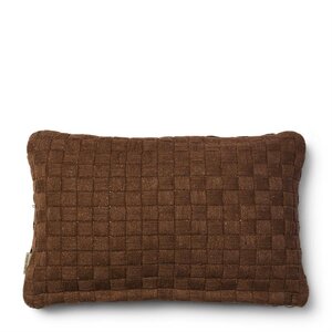 Rivièra Maison Carré Zierkissen – Dunkelbraun – 50 x 30 cm