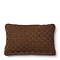 RIVIÈRA MAISON Rivièra Maison Carré Pillow – Exklusives Geflochtenes Zierkissen Braun – 50x30 cm