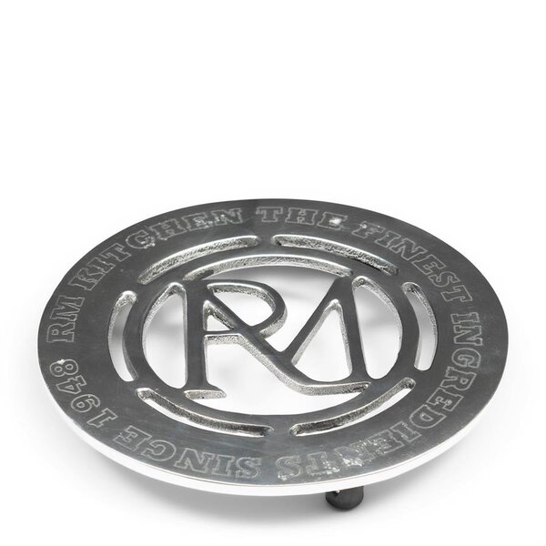 RIVIÈRA MAISON Rivièra Maison The Finest Ingredients Trivet – Luxe Aluminium Pannenonderzetter Zilver