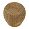 RIVIÈRA MAISON Rivièra Maison Benoa End Table – Exklusiver Runder Rattan Beistelltisch Natur – 50x45 cm