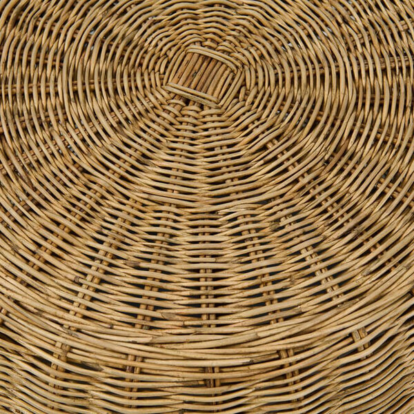 RIVIÈRA MAISON Rivièra Maison Benoa End Table – Exklusiver Runder Rattan Beistelltisch Natur – 50x45 cm