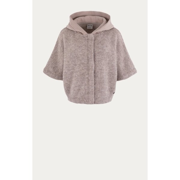 MOSCOW Moscow Timmy Strickjacke mit Kapuze Light Taupe | BARBARA - Clothing & Lifestyle