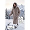 MOSCOW Moscow Nadjana Kunstfell Damenmantel mit Kapuze Taupe