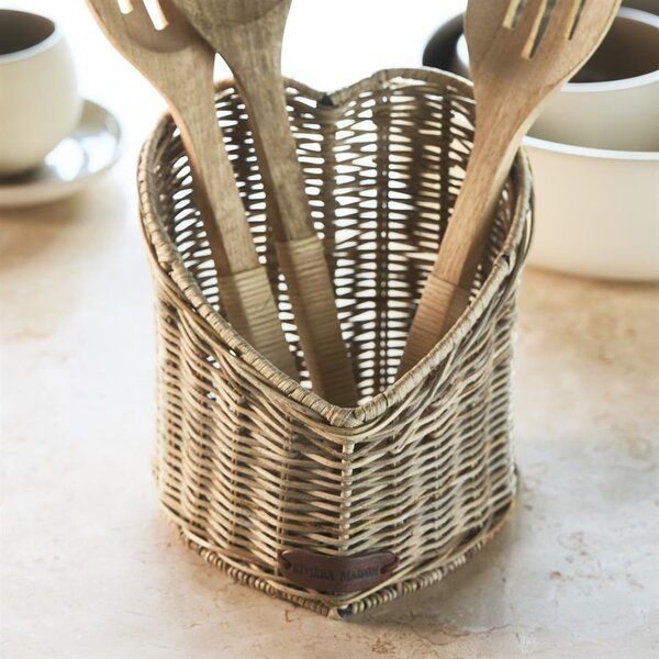 RIVIÈRA MAISON RM Rustic Rattan Heart Porte-Ustensiles | BARBARA