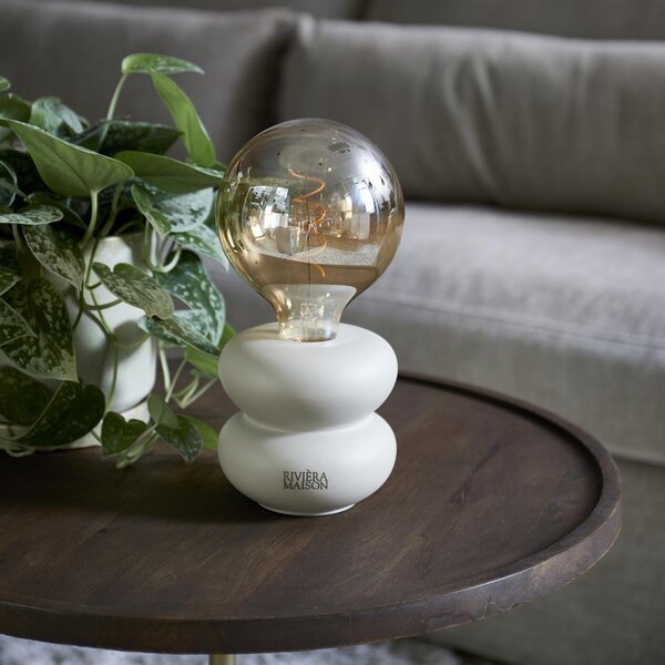 RIVIÈRA MAISON RM Finley Bulb LED Tischleuchte Flax H26 | BARBARA