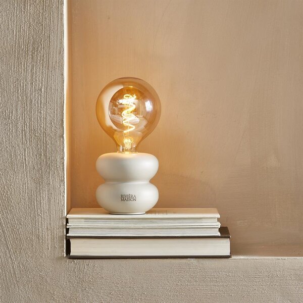 RIVIÈRA MAISON RM Finley Bulb LED Tafellamp Flax H26 | BARBARA - Lifestyle