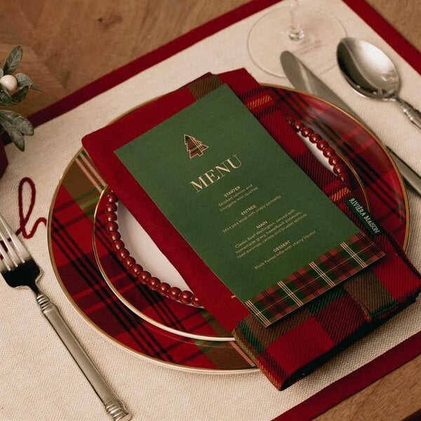 RIVIÈRA MAISON RM Classic Tartan Servetten Set van 2 | BARBARA