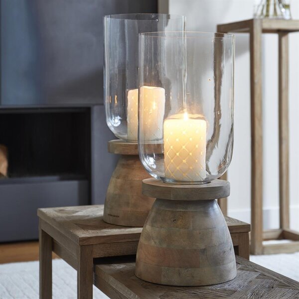 RIVIÈRA MAISON RM Padded Pillar Candle White 9,5x15 cm | BARBARA - Lifestyle
