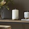 RIVIÈRA MAISON RM Padded Bougie Pilier Blanc 9,5x15 cm | BARBARA - Lifestyle