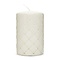 RIVIÈRA MAISON RM Padded Pillar Candle White 9,5x15 cm | BARBARA - Lifestyle